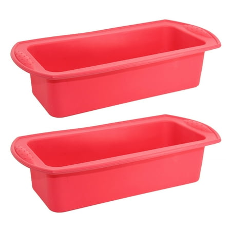 

Yoone 2Pcs Silicone Non-stick Cake Bread Loaf Pan DIY Making Mold Kitchen Baking Tool