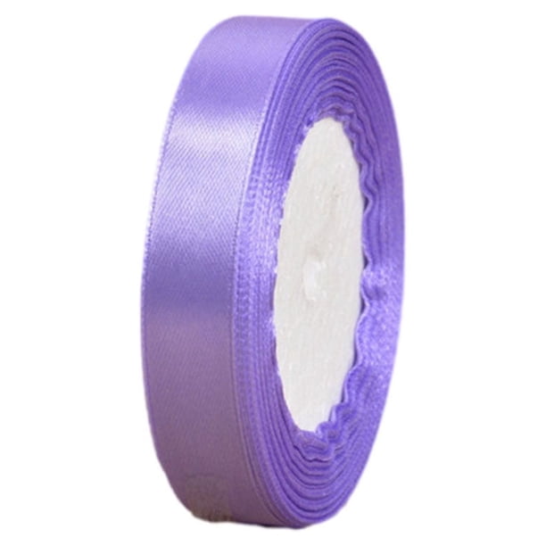 Cateissary Cinta de tela elegante para empaquetar y coser, duradera y fácil de trabajar con una cinta de raso versátil Artesanía morado pálido