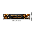 thumbnail image 3 of Glittery Gold Text Who Said You Could Leave Banner Party Background Decorations Farewell Party Decor Happy Moments Photo Props Celebration Event Decorations, 3 of 8