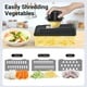 thumbnail image 5 of Picadora de verduras SpaceHacks 12 en 1 con 7 cuchillas, color gris, 5 of 7