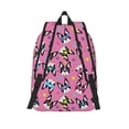 thumbnail image 2 of Lsque Colorful Cute French Bulldog Pattern Canvas Daypack, Durable Backpack, High-quality Versatile Backpack,Vintage Compact Backpack-Medium, 2 of 6