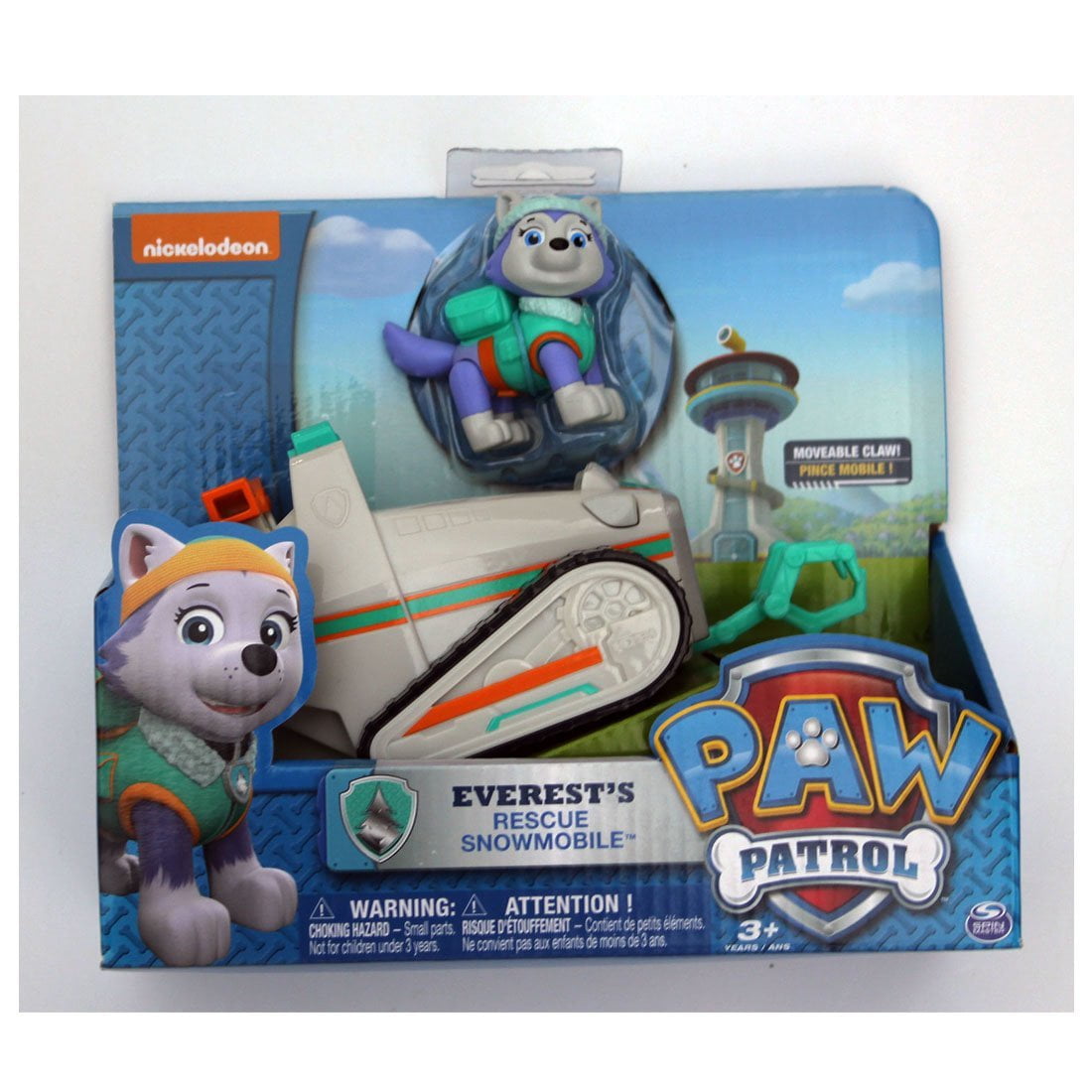 Nickelodeon Paw Patrol EVEREST'S Rescue Snowmobile Vehicle