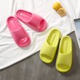 thumbnail image 3 of 2024 Sandalias de playa para interior y exterior con plataforma gruesa y suela blanda para mujer, chanclas antideslizantes de EVA para verano, 3 of 6