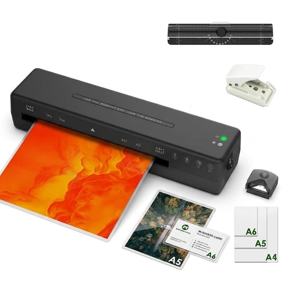 9-Inch Thermal Laminator Machine, 2-Min Fast Warm-up A4 Laminating Machine for Home, Office, School, includes ABS Jam-Release, 320mm/min Speed