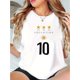 thumbnail image 1 of Camiseta básica para mujer verano SuaveWomen's Casual Star & Letter Print T-Shirt - Comfy Crew Neck, Short Sleeve, Stretchy Polyester Blend, Machine Washable - Perfect for SummerFather's Day, Mother, 1 of 7