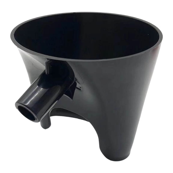 Black Flour Funnel for Stand Mixer, Attachment for 4.5-5 Qt, Easy Pour Baking Tool, Dishwasher Safe, Prevents Splatter, Proof Dough Aid
