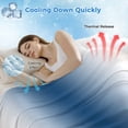 thumbnail image 3 of Lake Blue Grey White Cooling Blanket, Lightweight Breathable Summer Throw Blanket with Double Sided Cold Effect,Farmhouse Ombre Color Modern Picnic Beach Blankets Bed Sheet for Hot Sleepers 60"x80", 3 of 8