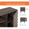 thumbnail image 3 of WAMPAT Mid-Century Modern Style Storage Console,Gray, 3 of 7
