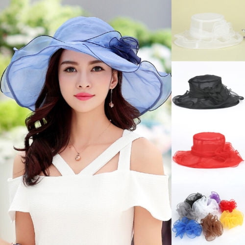 Women Elegant Floral Caps Wedding Church Dress Hat Bucket Kentucky