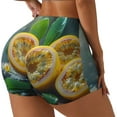 thumbnail image 2 of Kdxio Fresh Passion Fruit Still Life Print Workout Shorts for Women Seamless Soft Smooth Gym Yoga Scrunch Active Shorts, 2 of 5