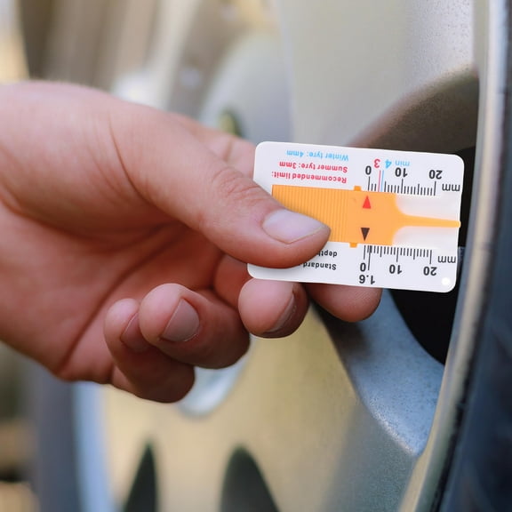 FRCOLOR 3pcs Tire Tread Depth Gauge Tool for Measuring Tire Wear Tread Depthometer for Car and Truck Safety Accurate Tire Wheel Measure Tool