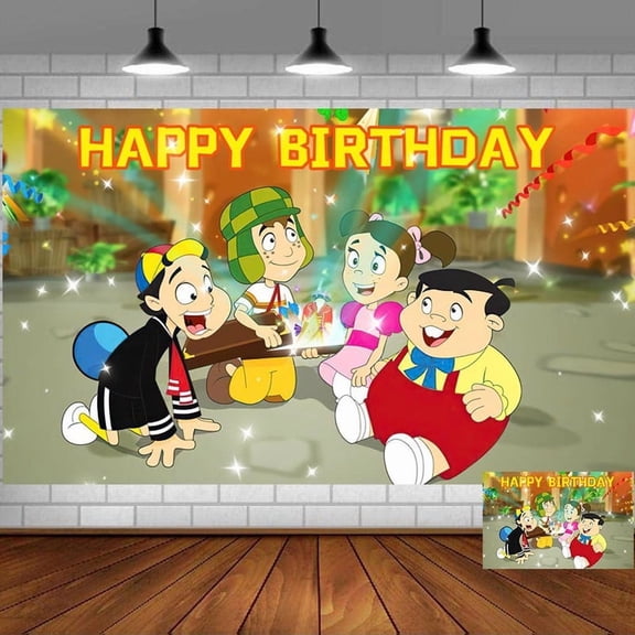 el chavo Backdrop Banner Party Supplies Poster Movie Theme Background for Photography Kids Birthday Decorations