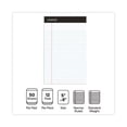 thumbnail image 4 of Premium Ruled Writing Pads With Heavy-Duty Back, Narrow Rule, Black Headband, 50 White 5 X 8 Sheets, 12/pack | Bundle of 2 Packs, 4 of 5