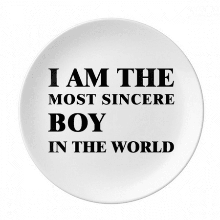 

I Am The Sincere Boy Plate Decorative Porcelain Salver Tableware Dinner Dish