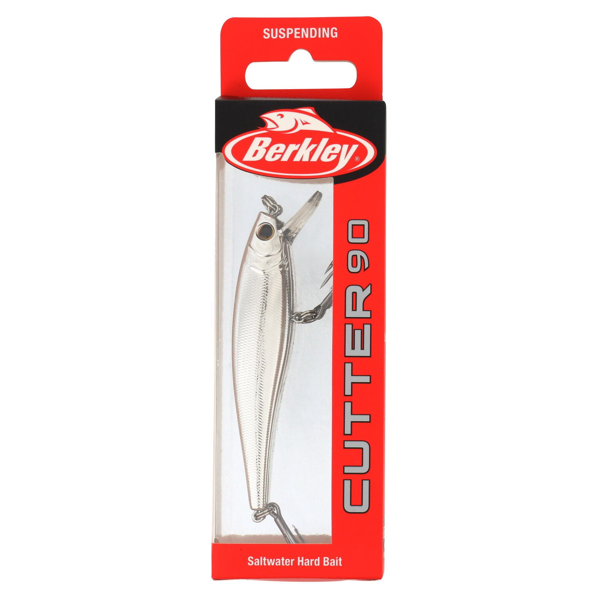 Berkley Cutter Saltwater, 3.5 in, Jerkbaits, Chrome (1 Count)