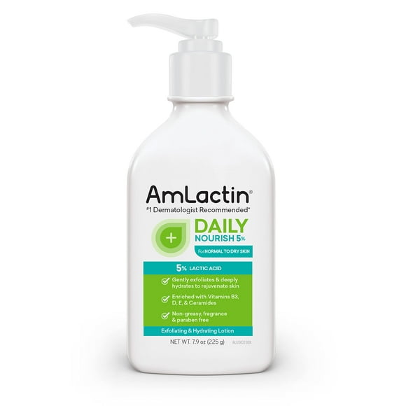 Loción corporal AmLactin Daily Nourish 5% con 233 ml de ácido láctico