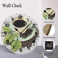 thumbnail image 4 of ZXCXRQFa Cup Coffee Bar Decor Wood Wall Clock Silent Non-Ticking Kitchen Desk Clock Battery Operated Analog Decorative Round Clocks 10 in Garden Home Decor, 4 of 7