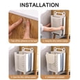 thumbnail image 5 of Folding Wall-Mount Laundry Basket with Handles – Large Portable Dirty Clothes Storage for Bathroom, Dorms, Apartments, and ’ Toy Organizer, 5 of 6