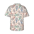 thumbnail image 3 of Goofa Cute Tennis Racket Hawaiian Shirt for Men, Unisex Summer Beach Casual Short Sleeve Button Down Shirts,Aloha Tropical Floral print shirt-XX-Large, 3 of 9