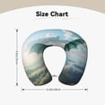 thumbnail image 5 of Wukai Cloud Sky Green Dragon Print Travel Pillow,Memory Foam U Shaped Neck Pillow,Super Lightweight Portable Headrest Great for Airplane Chair, Car,Home,Office, 5 of 8