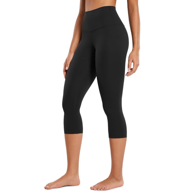 Pantalones CRZ YOGA Butterluxe Capri de Cintura Alta 19 cm Negro XL