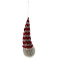 thumbnail image 4 of Northlight 8" Lighted Red and Gray Knit Gnome Head Christmas Ornament, 4 of 8