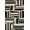 Navy Blue Multi, Pattern 8, variant on ODIKA 8'x10' Washable Area Rug Non-Slip Chair-Friendly Mat Striped Vintage Farmhouse Bands Distressed Colorblock Border for Dining Room, Large Office, Lounge