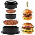 thumbnail image 1 of Prensa para hamburguesas con 500 hojas de papel para hamburguesas Prensa para hamburguesas de aluminio fundido Patty WD.WDQZL Hogar, 1 of 5