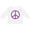 AA-White, variant on Inktastic Purple Peace Sign Boys or Girls Long Sleeve Toddler T-Shirt