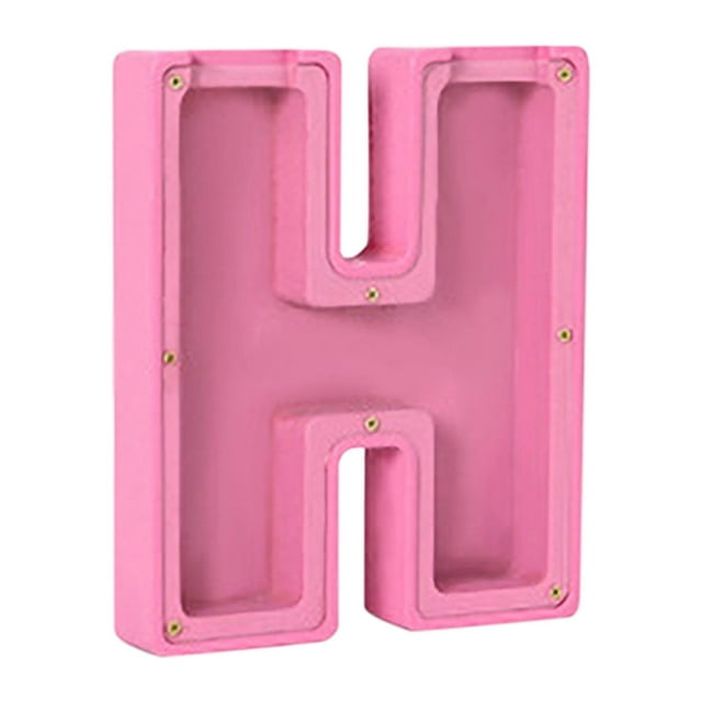 Fiudx Hucha de Madera Personalizada, Diseño de 26 Letras Del Alfabeto, Pegatinas de Nombre Diy, Juguete Educativo, Decoración para Dormitorio y Sala de Estar, Regalo de Cumpleaños Perfecto, Tamaño de