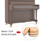 thumbnail image 3 of Lot de 4 patins ronds en bois de hêtre pour piano droit (couleur bois), 3 of 4