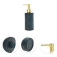thumbnail image 5 of Unique Bargains 1 Pc Cylinder Marble Pattern Soap Dispenser 10.82oz Blue Black, 5 of 6