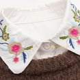 thumbnail image 7 of LoudSung Fake Collar Detachable Half Shirt Blouse False Collar Embroidery Dickey Design for Women Girls, 7 of 7