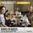 thumbnail image 6 of Jet Black Tableware Kit for 20 Guests - 1 Set - Durable & Stylish Party Supplies, Perfect for Celebrations & Events, 6 of 6
