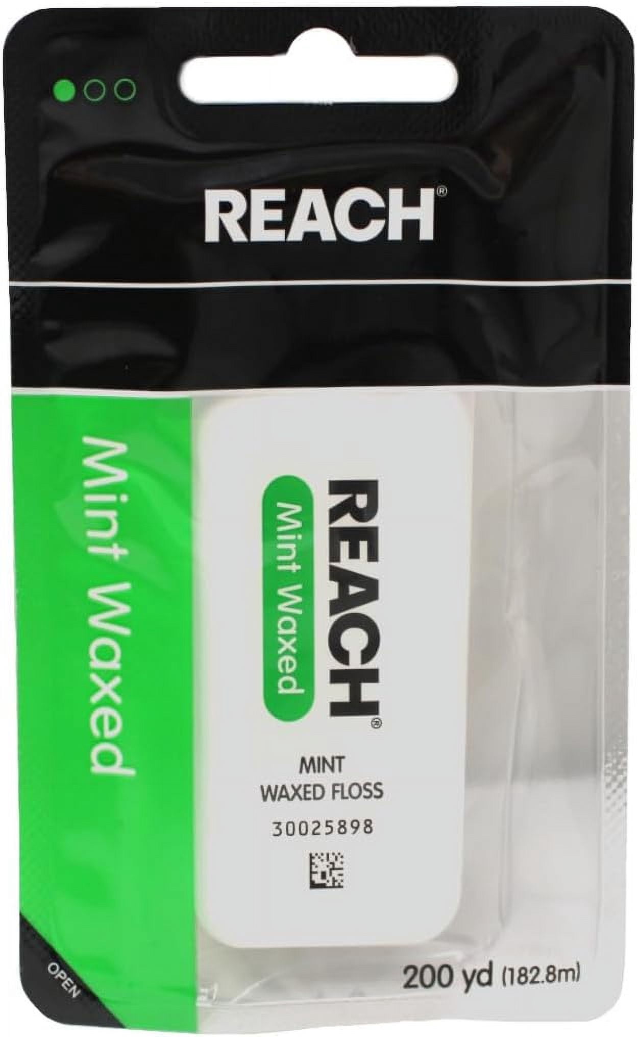 Dental Floss, Waxed, Mint, 200 Yard (Pack of 2)