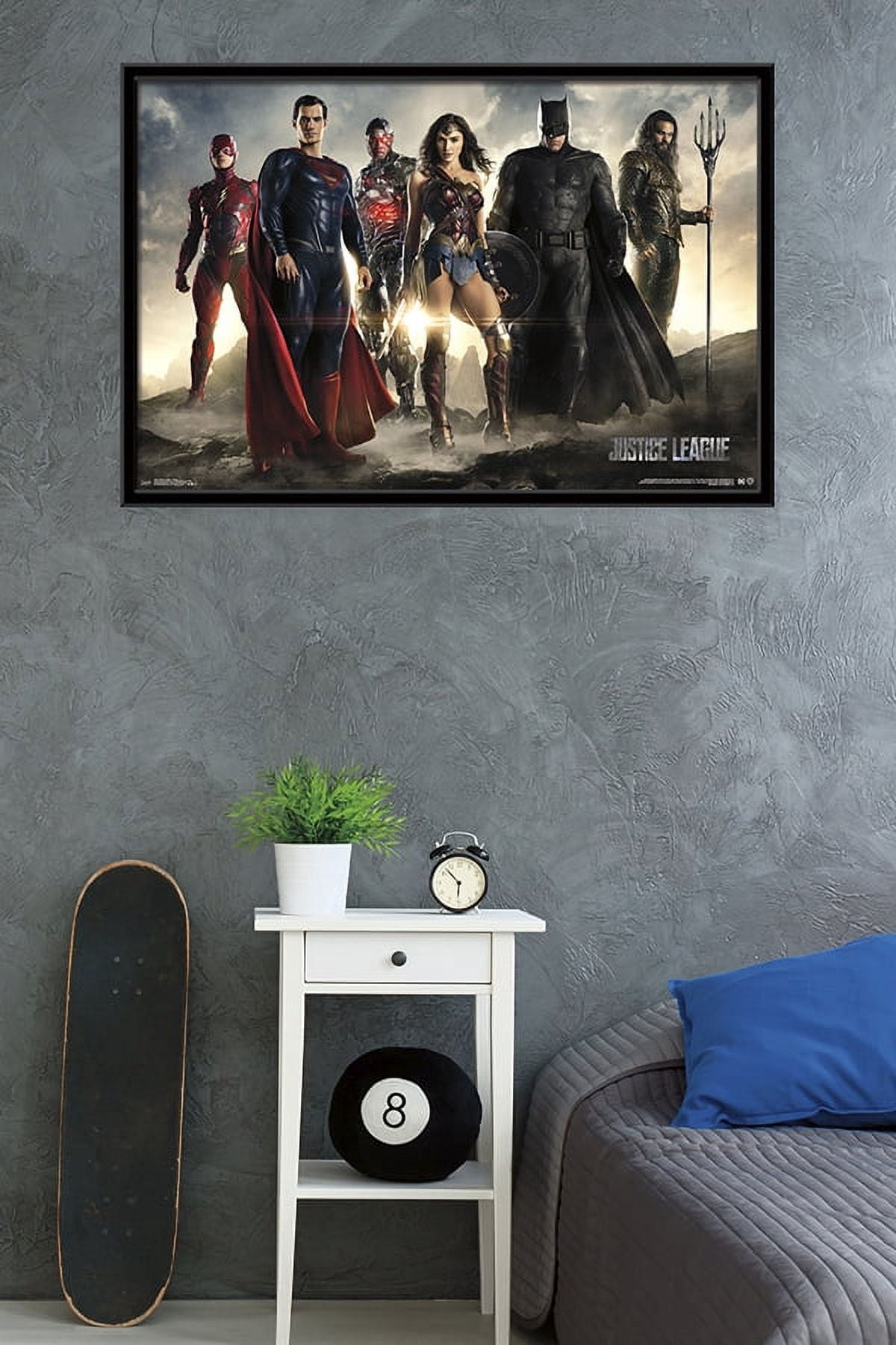 DC Comics Movie - Justice League - Group Wall Poster, 22.375" x 34", Framed