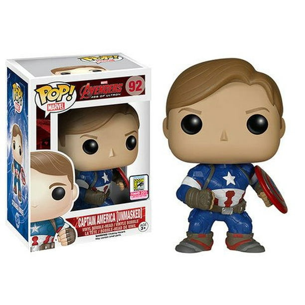 Unmasked Captain America Funko PoP! 2015 Convention Exclusive - Walmart.com - Walmart.com
