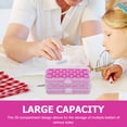 thumbnail image 4 of Rosy Bobbin Case with 28 Slots for Sewing Machine Storage Plastic Box Large Capacity and Durable, 4 of 8