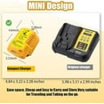 thumbnail image 3 of Mini Car Charger Compatible for De*walt 20V Lithium-Ion Battery Replacement for Lithium-Ion Charger Station, 3 of 7