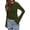 Army Green, variant on Long Sleeve Shirts for Women Spring Y2K Clothes Casual Boat Neck Bell Sleeve Fitted Fall Going Out Tops