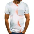 thumbnail image 1 of 2024 Nouveaux T-Shirts à Carreaux pour Hommes Manches Courtes Mode Col Rond 3D Simple Mode Urbaine Été Décontracté TP-5TG, 1 of 5
