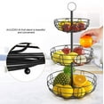 thumbnail image 5 of Auledio 3 LayerCountertop Fruit Vegetables Basket Holder Portable Fruit Bowl in home-Bronze, 5 of 7