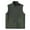 Army Green, variant on Mens Fleece Vests with Full Zipper Lightweight Warm Outwear Sleeveless Jacket for Winter Pockets