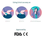 Livia - The Off Switch for Menstrual Pain- Livia generates effective menstrual pain relief within 30-to-60 seconds! (Color: Blue-Green)