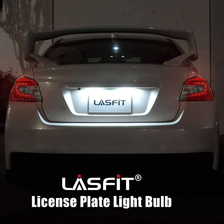 Lasfit 194 168 T10 W5W LED Mini Bulbs-LED License Plate Dome Map Courtesy  Door Trunk Cargo Lights, Xenon White (2 Pcs) 