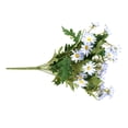 thumbnail image 3 of Ramo de flores artificiales, hojas de simulación, flores, decoración floral, hogar, boda, fiesta, planta falsa, azul Methold HA8310-04B, 3 of 6