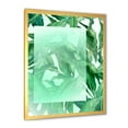 thumbnail image 2 of Designart 'Tropical Palm Green Leaves Under White Rectangle' Nautical & Coastal Framed Art Print, 2 of 4