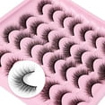thumbnail image 3 of Lashes Natural Look Wispy Fasle Eyelashes 12mm Short Faux Mink Eyelashes Cat Eye Natural Strip Lashes Pack  16 Pairs, 3 of 7