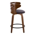 thumbnail image 5 of Cosini Counter Stools for Kitchen Counter in Walnut Wood, Counter Height Chairs, Bar Stools Set of 2, Counter Height Chairs, Bar Stools For Kitchen Island, 5 of 6