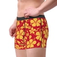 thumbnail image 2 of Vsdgher Red Vintage Flowers Pattern Men's Boxer Brief Underwear,Soft Funny Underwear for Men-X-Large, 2 of 5